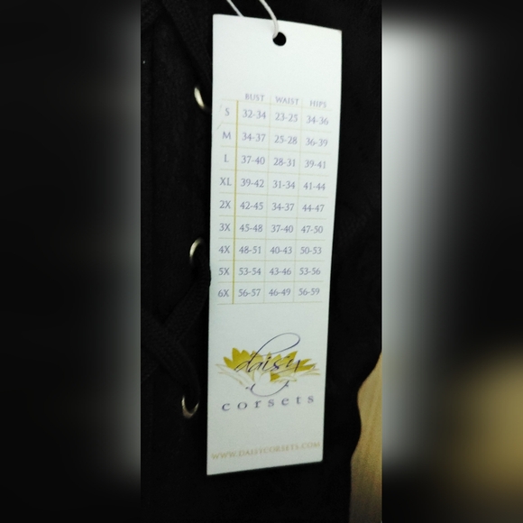 Daisy Corsets Lavish Black Lace Front Zipper Size 6X NWT - Picture 3 of 13